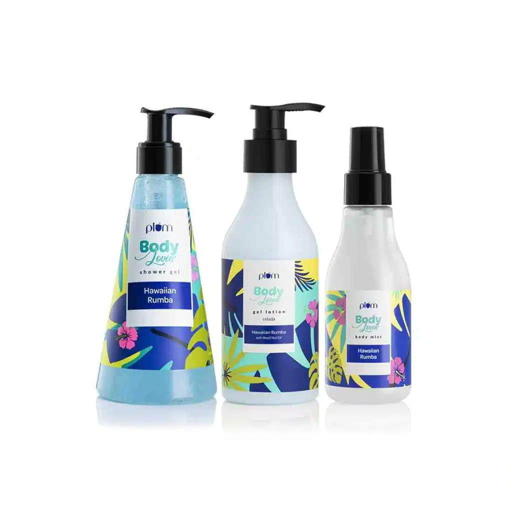 Plum Hawaiian Rumba ShowerHydrateMist Kit The Beautybaskets.in